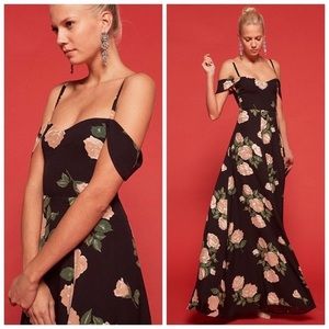 Reformation Venus Floral Poppy Dress - Size 4